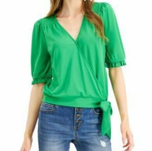 INC Faux Wrap Top
